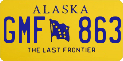 AK license plate GMF863