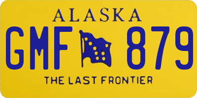 AK license plate GMF879
