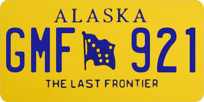 AK license plate GMF921