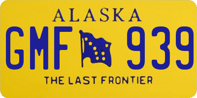 AK license plate GMF939