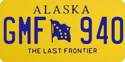 AK license plate GMF940