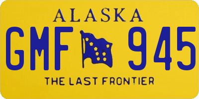 AK license plate GMF945