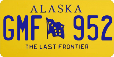 AK license plate GMF952