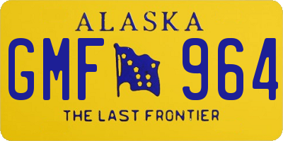 AK license plate GMF964