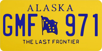 AK license plate GMF971