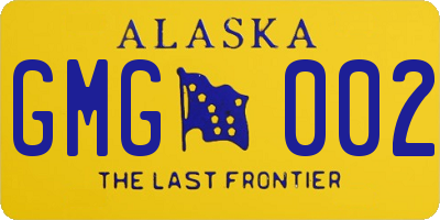 AK license plate GMG002