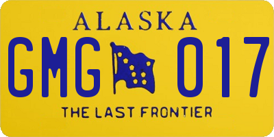 AK license plate GMG017