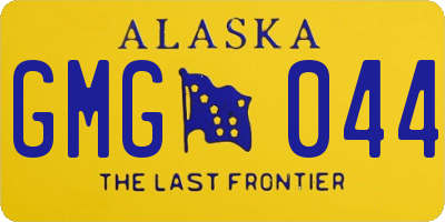 AK license plate GMG044