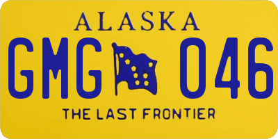 AK license plate GMG046