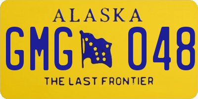 AK license plate GMG048