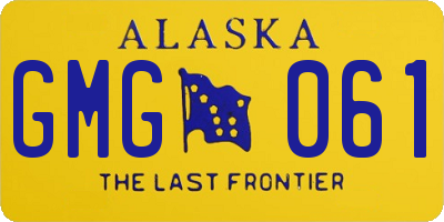 AK license plate GMG061