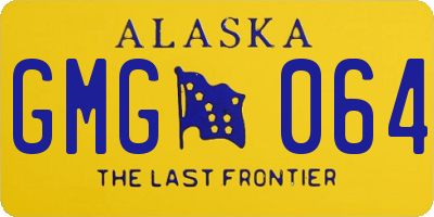 AK license plate GMG064