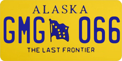 AK license plate GMG066