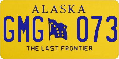 AK license plate GMG073