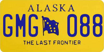 AK license plate GMG088