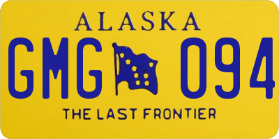 AK license plate GMG094