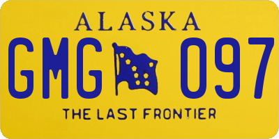 AK license plate GMG097