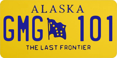 AK license plate GMG101