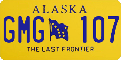 AK license plate GMG107