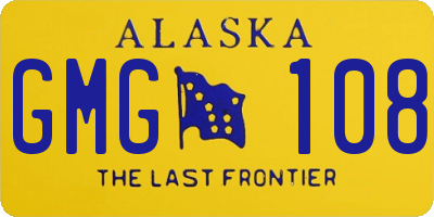 AK license plate GMG108