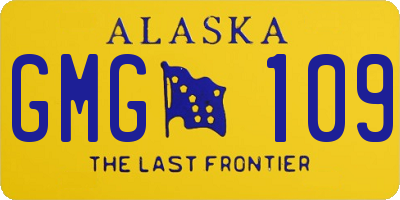 AK license plate GMG109