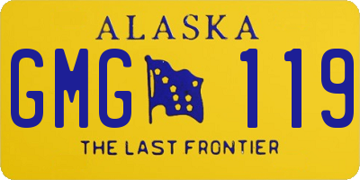 AK license plate GMG119