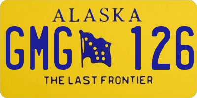 AK license plate GMG126