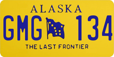 AK license plate GMG134