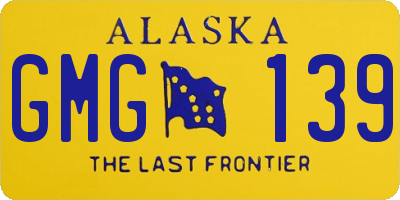 AK license plate GMG139