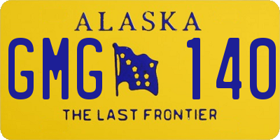 AK license plate GMG140