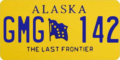 AK license plate GMG142