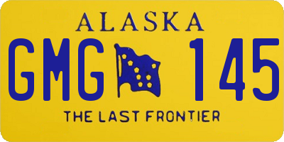 AK license plate GMG145