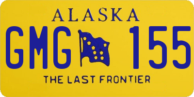 AK license plate GMG155