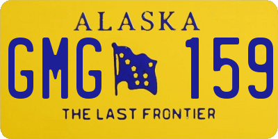 AK license plate GMG159