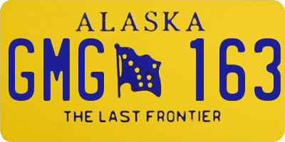 AK license plate GMG163