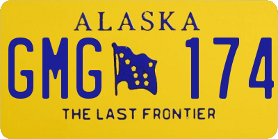 AK license plate GMG174