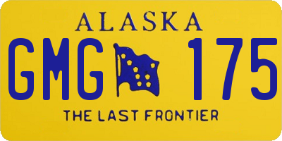AK license plate GMG175