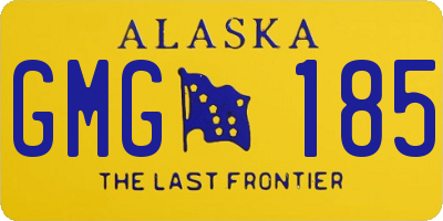 AK license plate GMG185