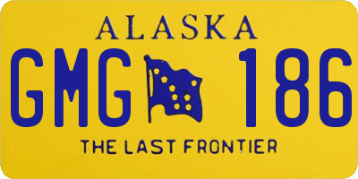 AK license plate GMG186