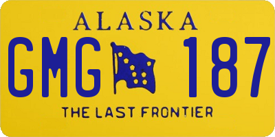 AK license plate GMG187