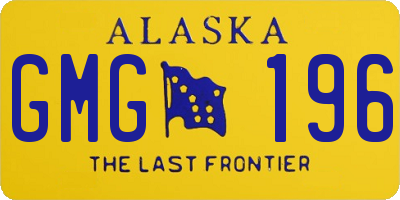 AK license plate GMG196