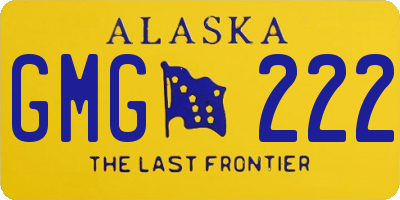 AK license plate GMG222