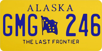 AK license plate GMG246