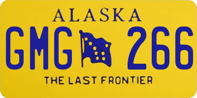 AK license plate GMG266