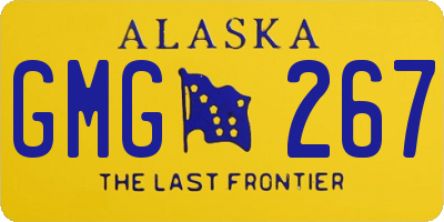 AK license plate GMG267