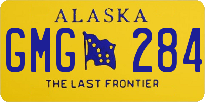 AK license plate GMG284