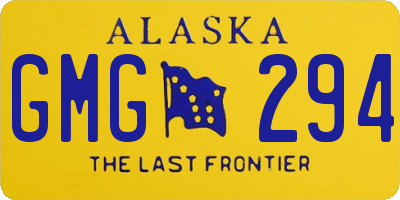 AK license plate GMG294