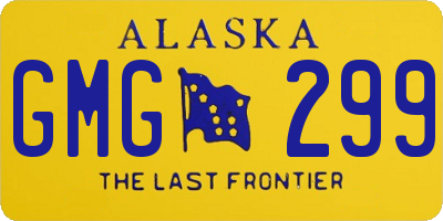 AK license plate GMG299