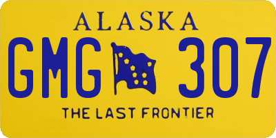 AK license plate GMG307