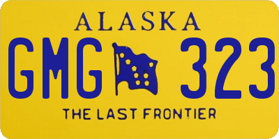 AK license plate GMG323